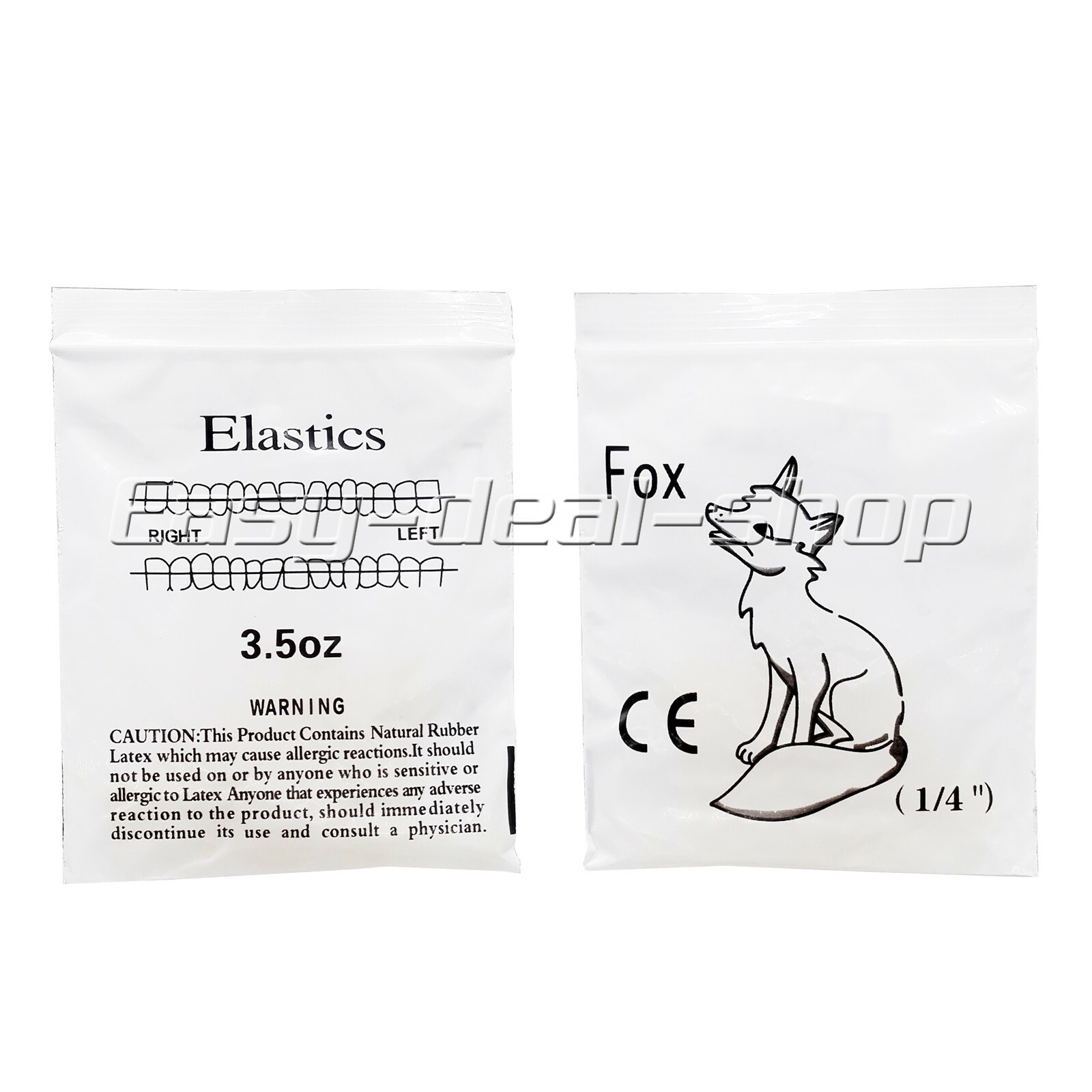 100Pcs Dental Orthodontic Elastics Braces Rubber Bands 2.5/3.5/4.5/6.5 OZ