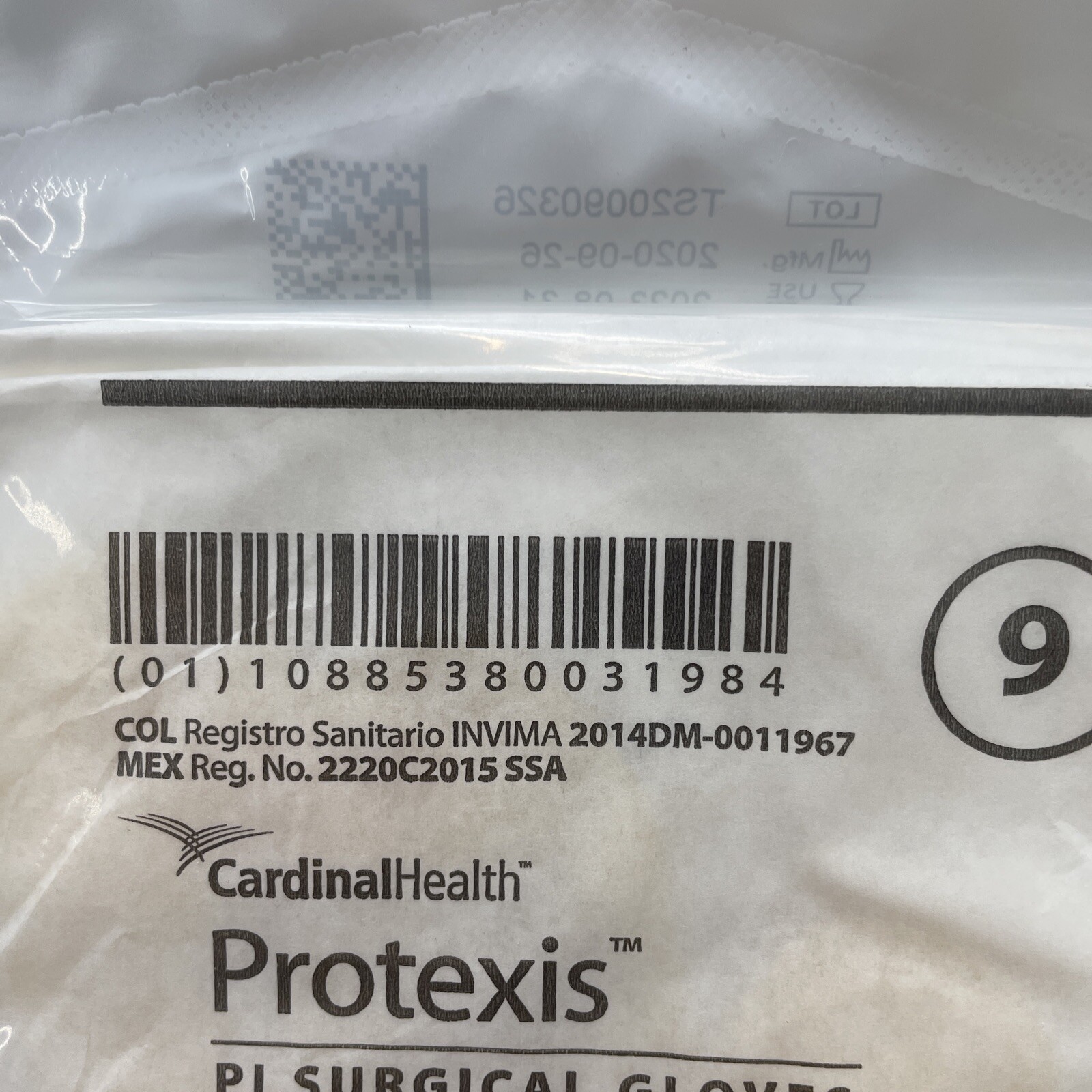 Protexis PI Surgical Gloves *OPEN TOP 50 PAIR* Cardinal Health Size 9 *See Date*