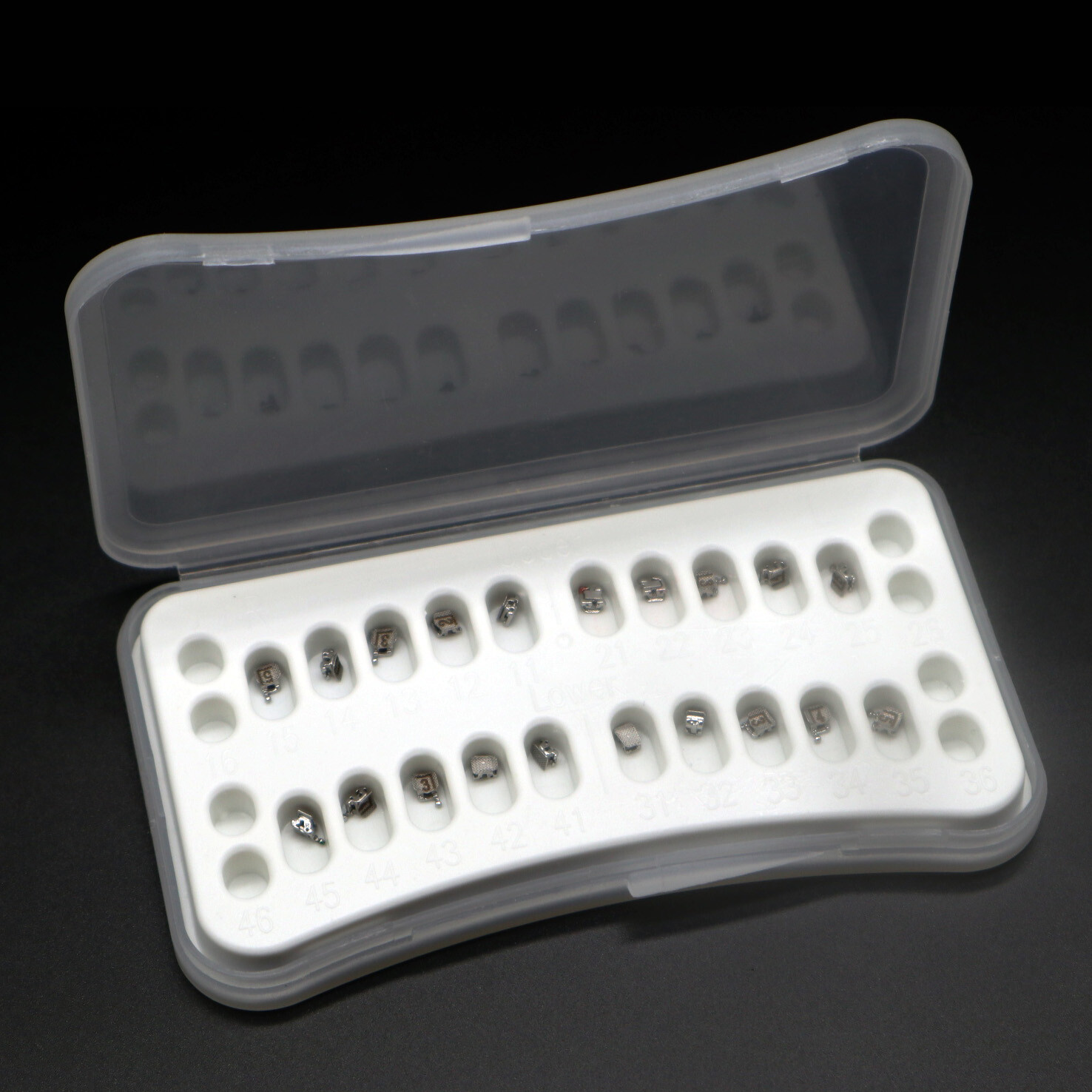 Orthodontic Metal Self-Ligating Brackets Dental MIM Braces ROTH/MBT .022 345Hook