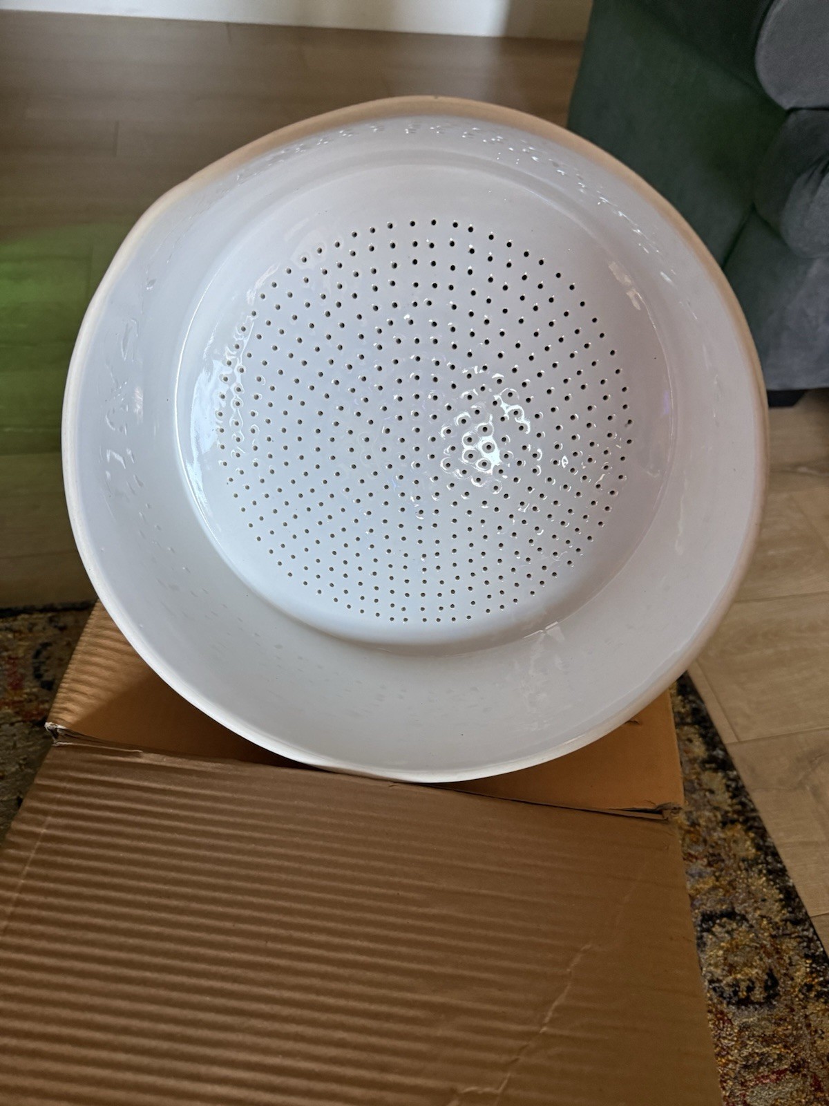 United Scientific JBF4800 Büchner Funnel 4800mL 24cm Porcelain Laboratory Filter