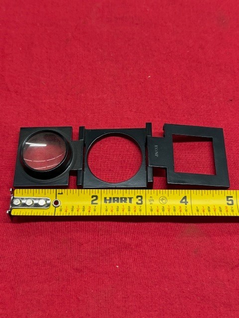 Unknown Magnification and Brand Round Face Folding Loupe – Black Metal
