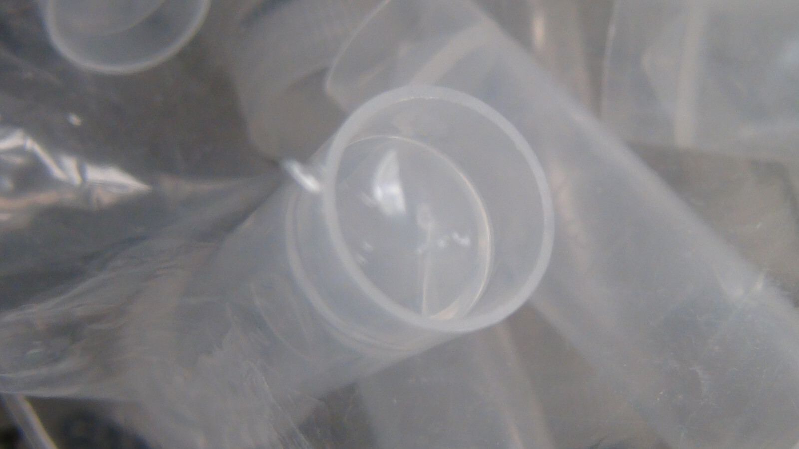 200 x 5mL Cryovial Screw Cap Transport Tubes Self Standing Sterile Clear