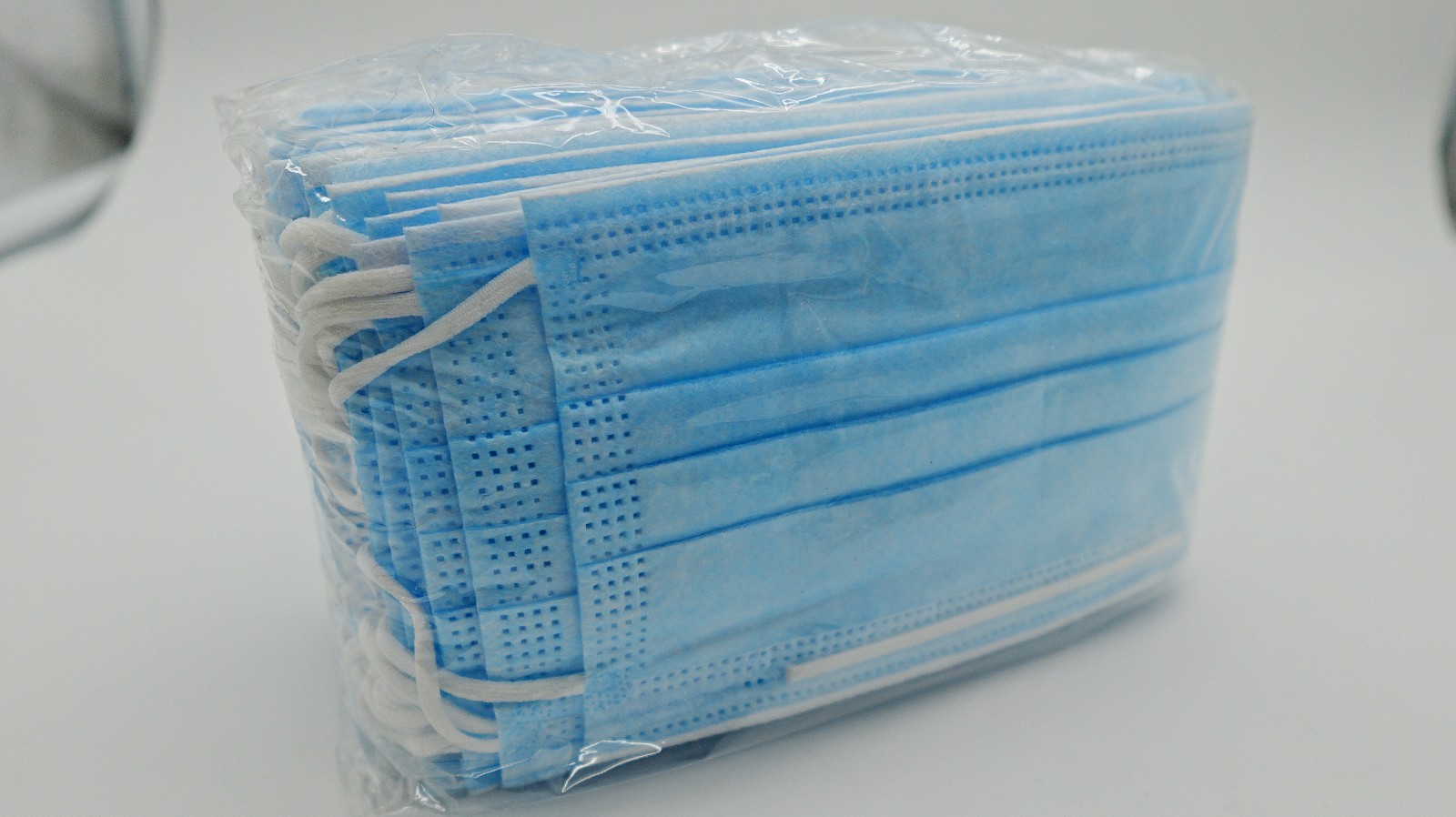 Blue Disposable Face Masks Adult 50pcs 3Layers Indoor Outdoor Home Office School