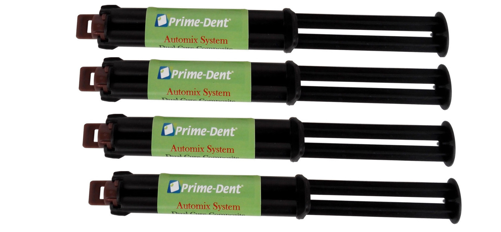 Prime-Dent Dual Cure Automix Dental Luting Cement 4 Syr. Kit WHITE OPAQUE