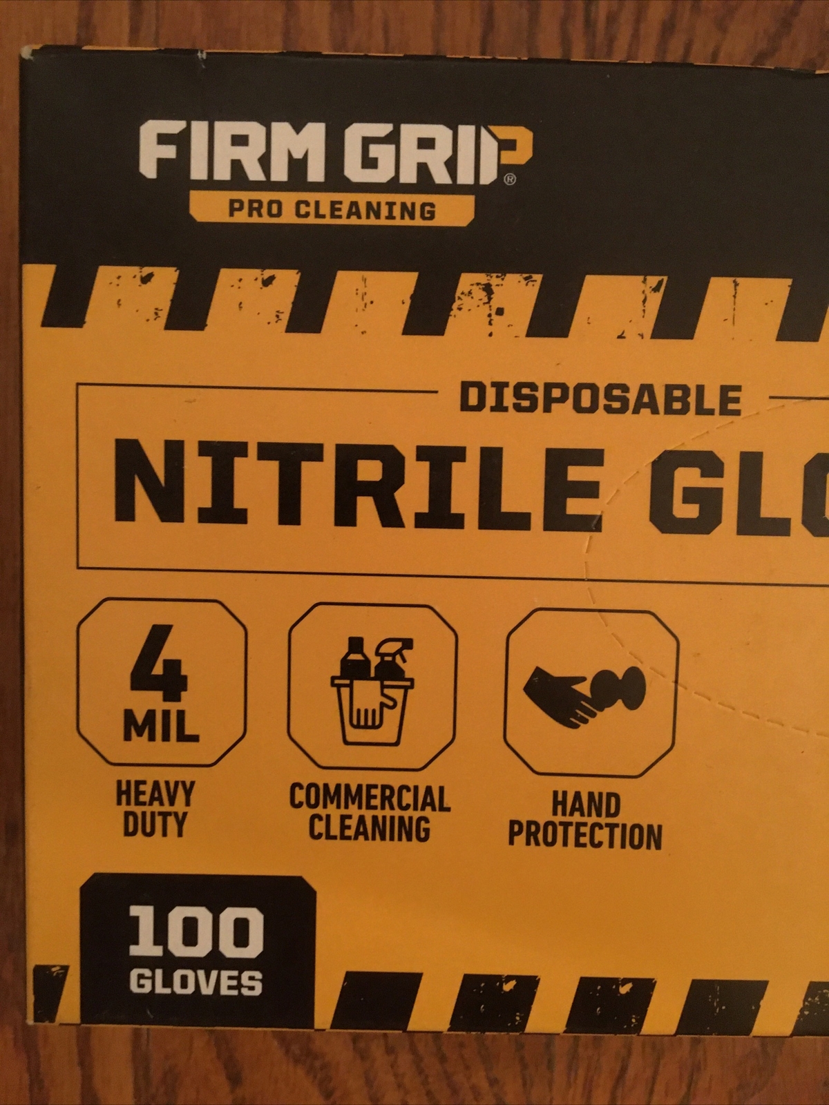 Firm Grip Disposable Nitrile Gloves – Touch Screen Sensitive – One Size – 100 Ct
