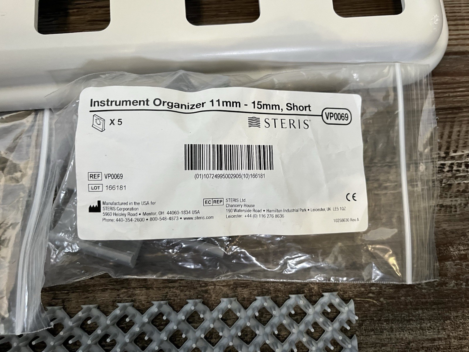 Steris Prolite Sterilization Long Tray With 3 types Of Attachments