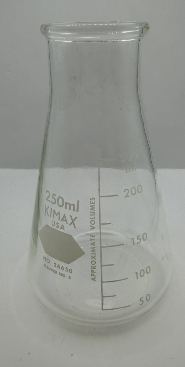 Lot of 8 Erlenmeyer Flasks Mixed Sizes & Brands Laboratory Glassware