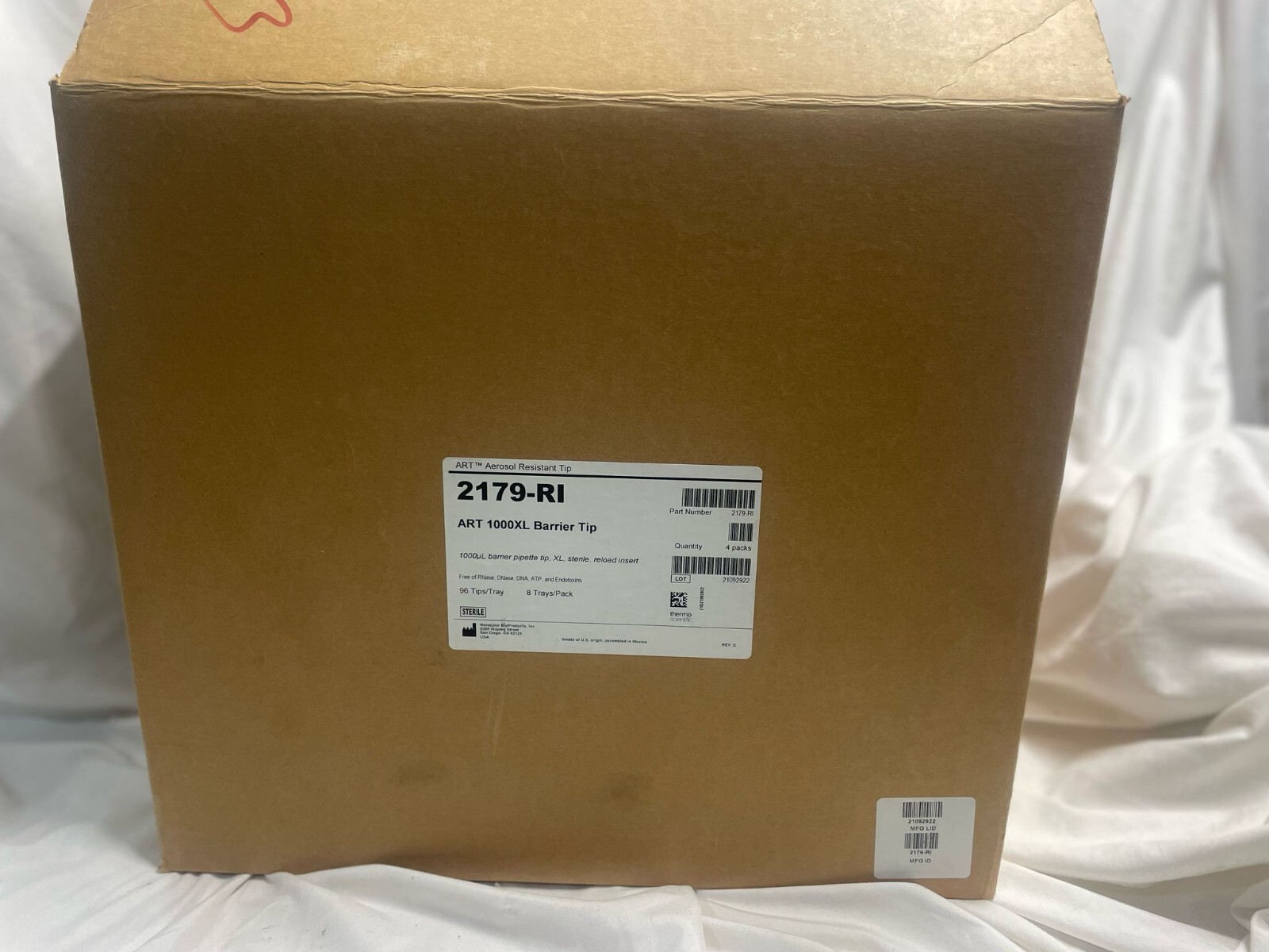 lot4 Thermo Scientific ART 1000 XL REACHBarrier Tip 2179-RI pipette tips 1000ul