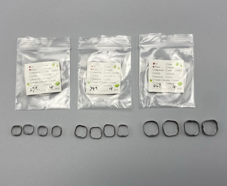 Dental Orthodontic 1st Plain Molar Bands #29-44+ Buccal Tubes Cleats Roth 022