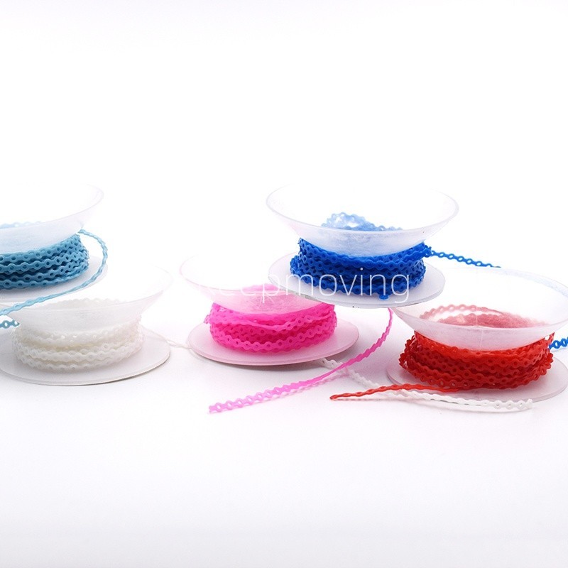 Dental Orthodontic Elastic Ultra Power Chain Long/Short/Continuous 44 Color