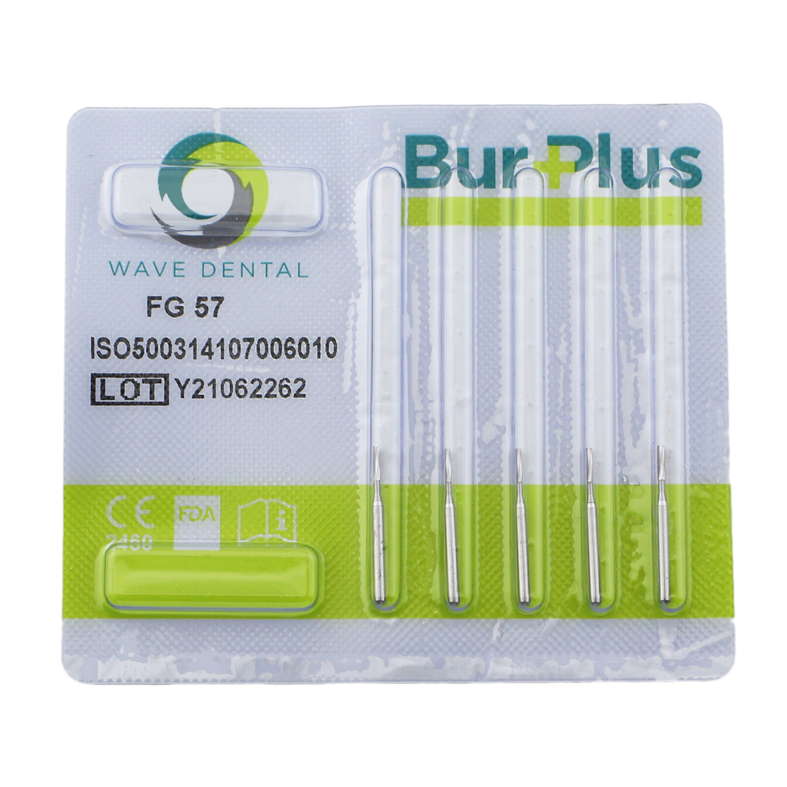 WAVE Dental Operative Carbide Burs FG 56 57 Bur Straight Fissure Flat Cylinder