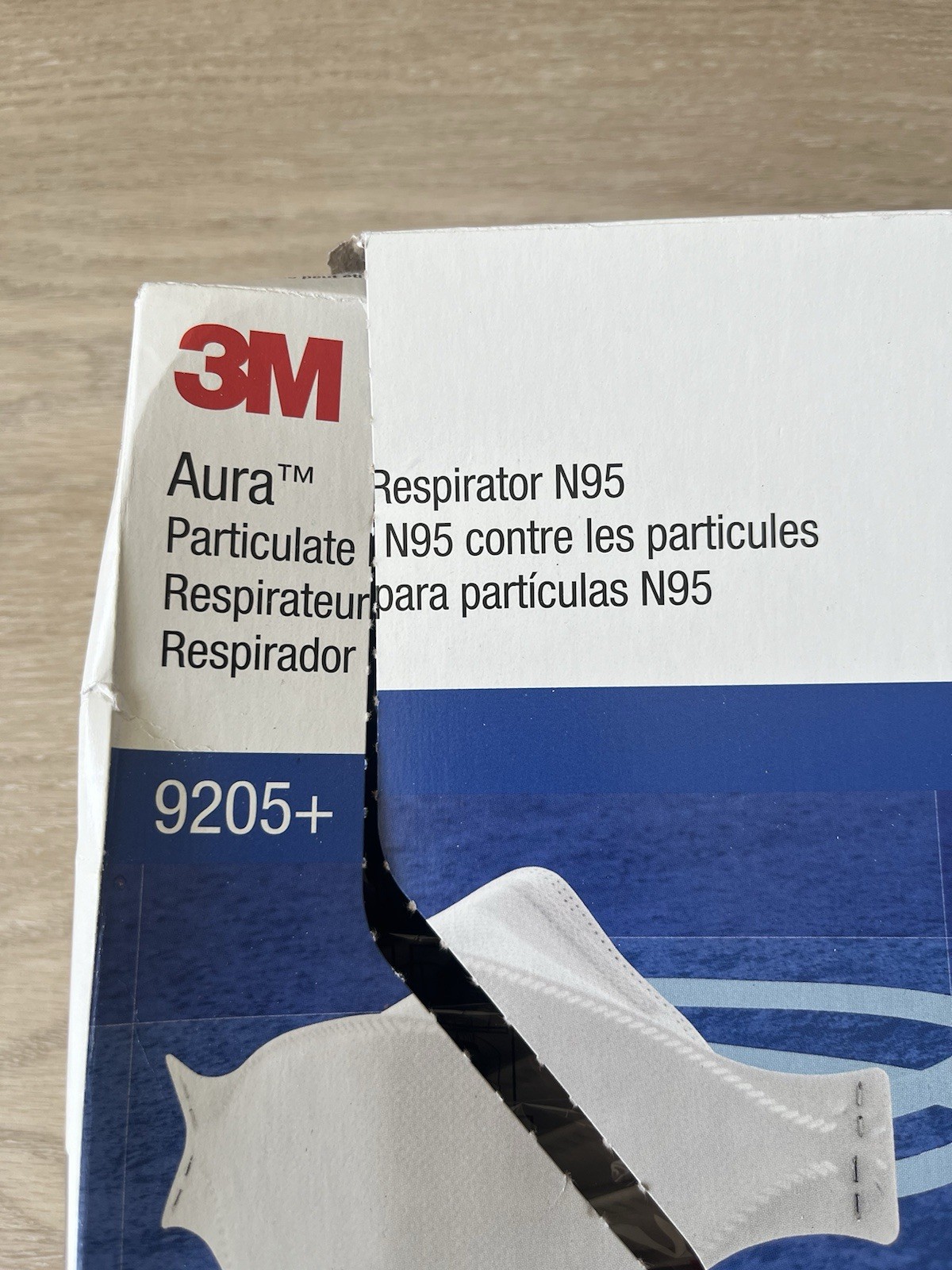 3M 9205+ Aura N95 Particulate NIOSH Protective Respirator Face Masks 20 Pack