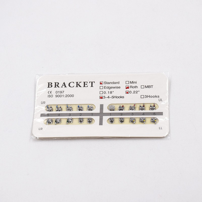 Dental Orthodontic Braces Kit 0.022 Roth Brackets /NiTi Arch Wire /Ligature Ties