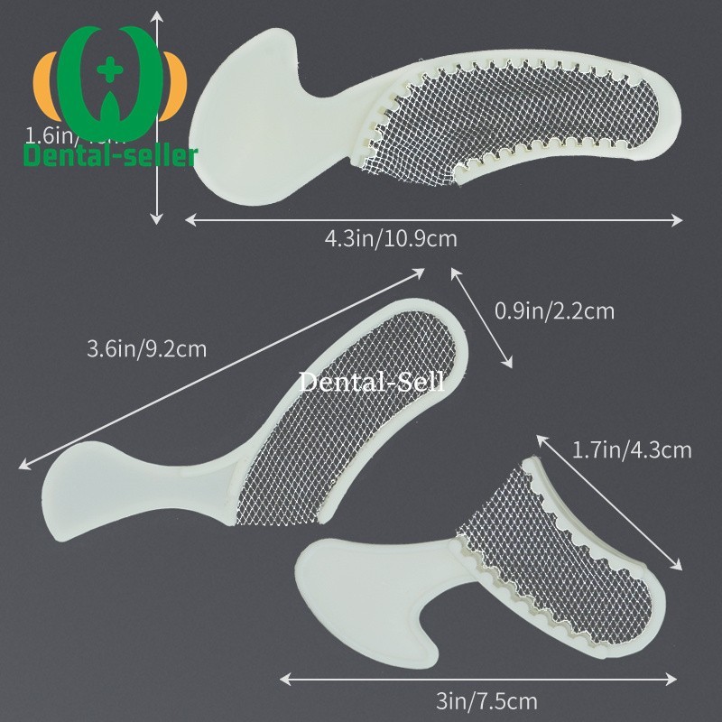 Dental Bite Registration​ Impression Triple Trays Disposable with Net Tray F/A/P