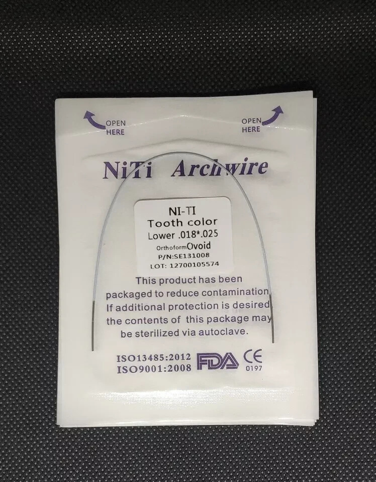 10Packs Dental Orthodontic Super Elastic Niti Tooth Color Rectangular Arch Wires