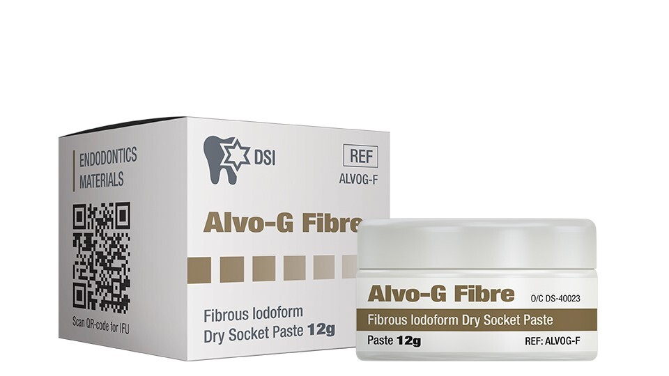 Alvo-G Fibre Fibrous Iodoform Dry Socket Post Extraction Paste 12g