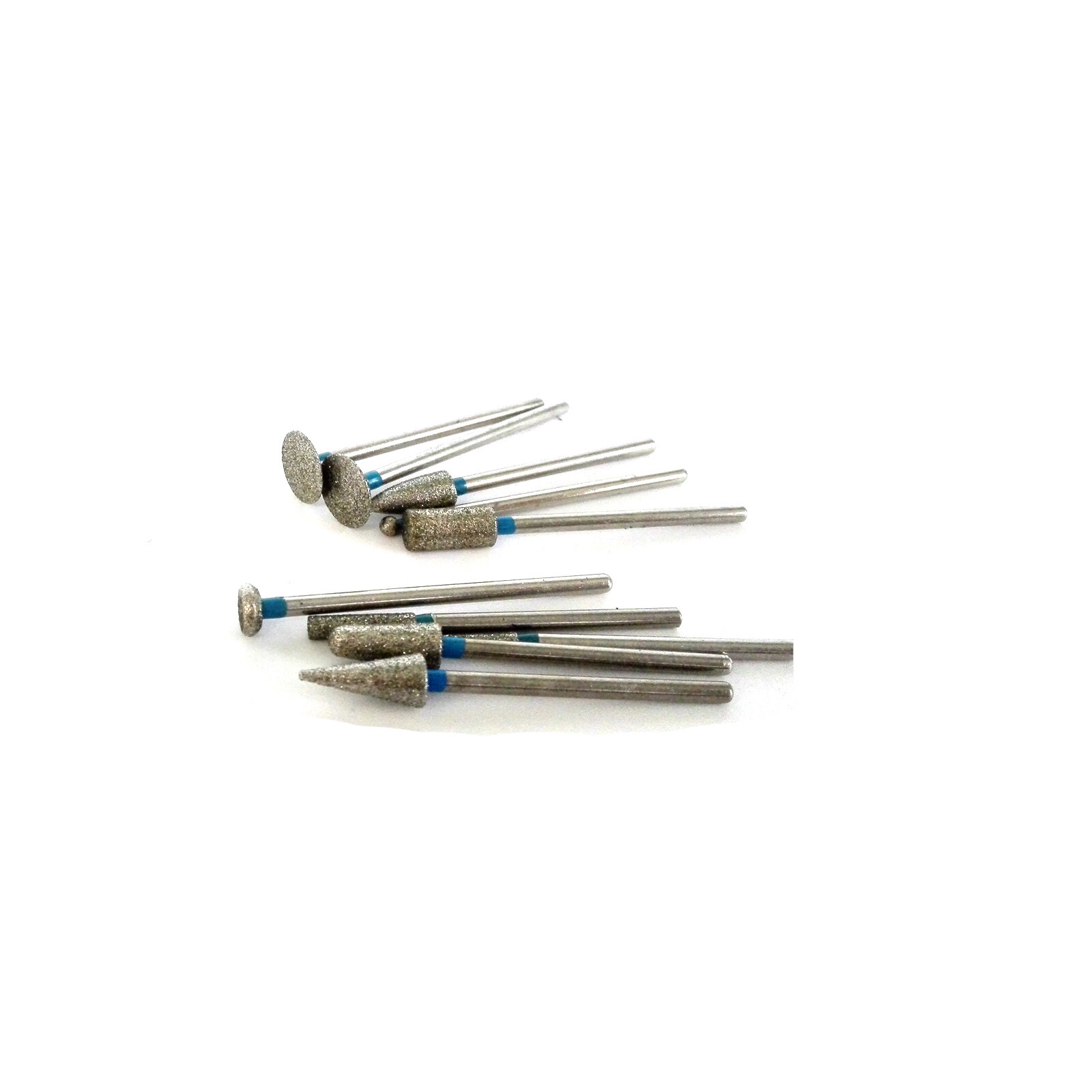 Dental Lab 2.35MM Shank Polishing Bur Drills Carbide Steel Burs Burrs 10 Pcs