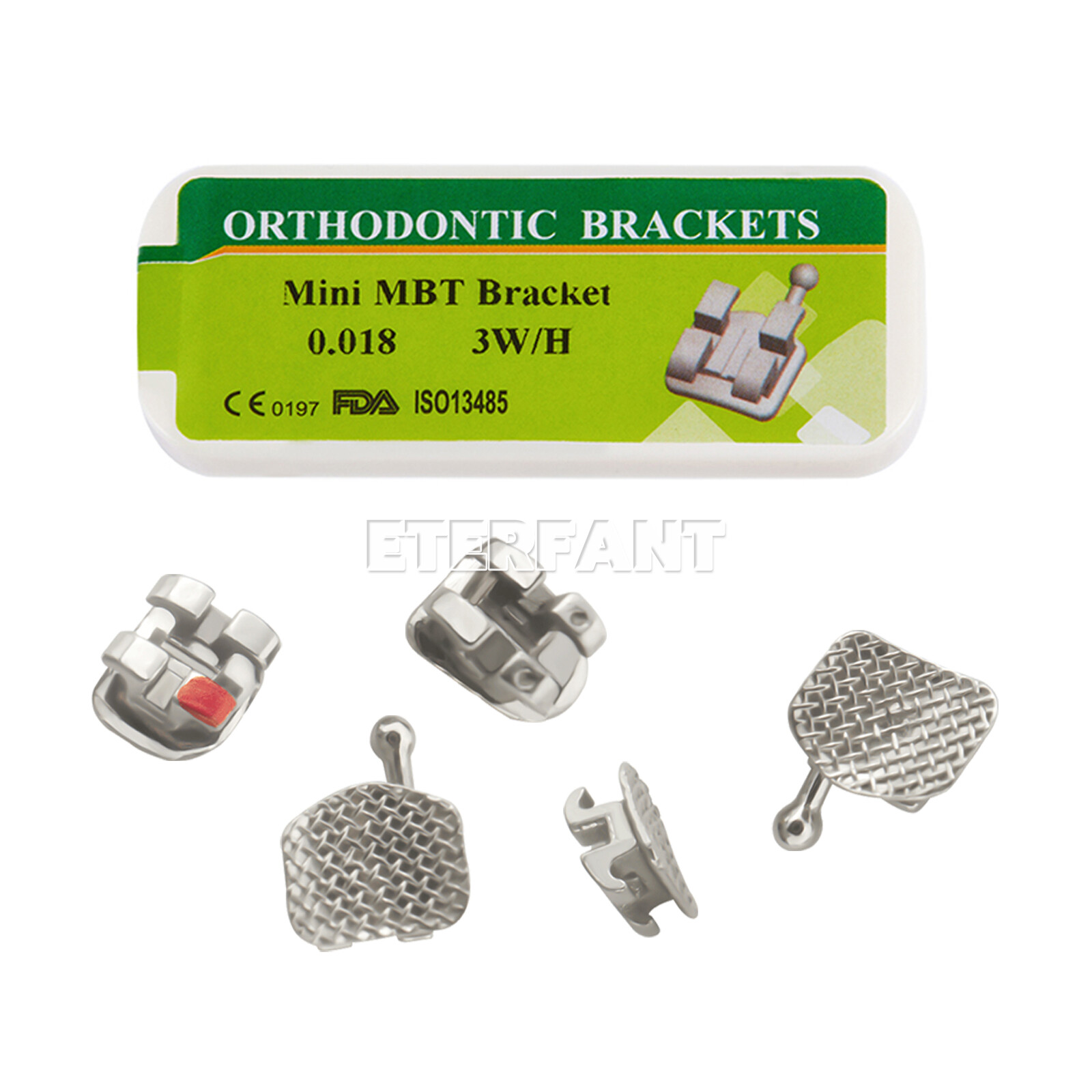 ETERFANT Dental Ortho 1040PCs Ligature Ties Elastic Rubber Bands/Bracket Braces