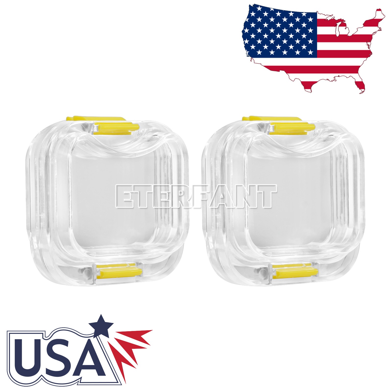 ETERFANT 100pcs Dental Crown and Bridge Pillow Box with Storage Display Box