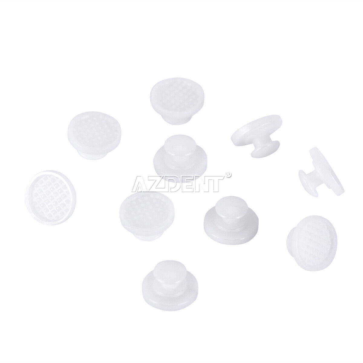 Dental Orthodontic Lingual Button Bondable Ceramic Round Recctangular Round Base