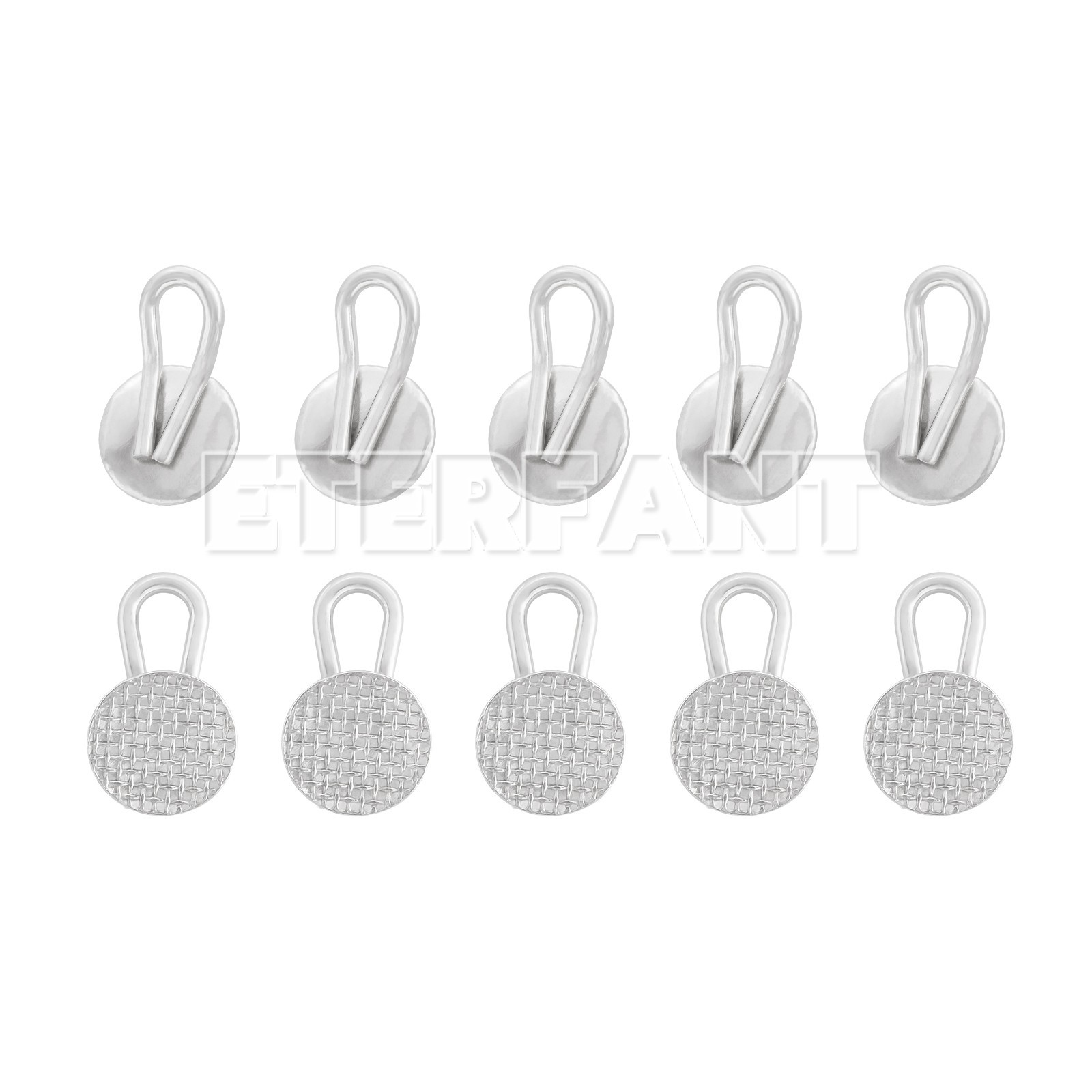 10PCs ETERFANT Dental Ortho Lingual Button Round Traction Hook Bondable US
