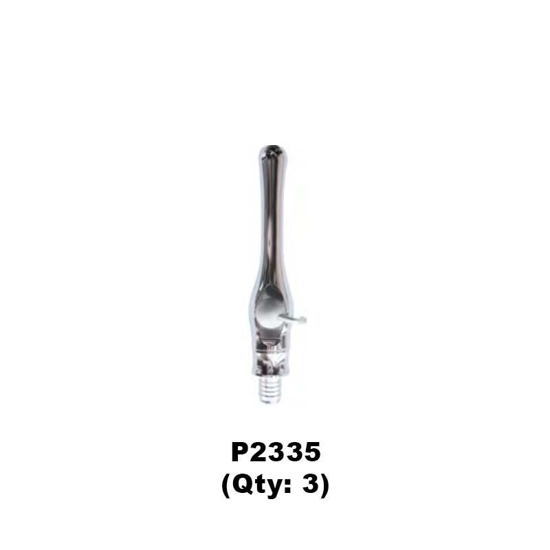 TPC Dental Autoclavable High Vacuum Valve – Long (3 Pack)