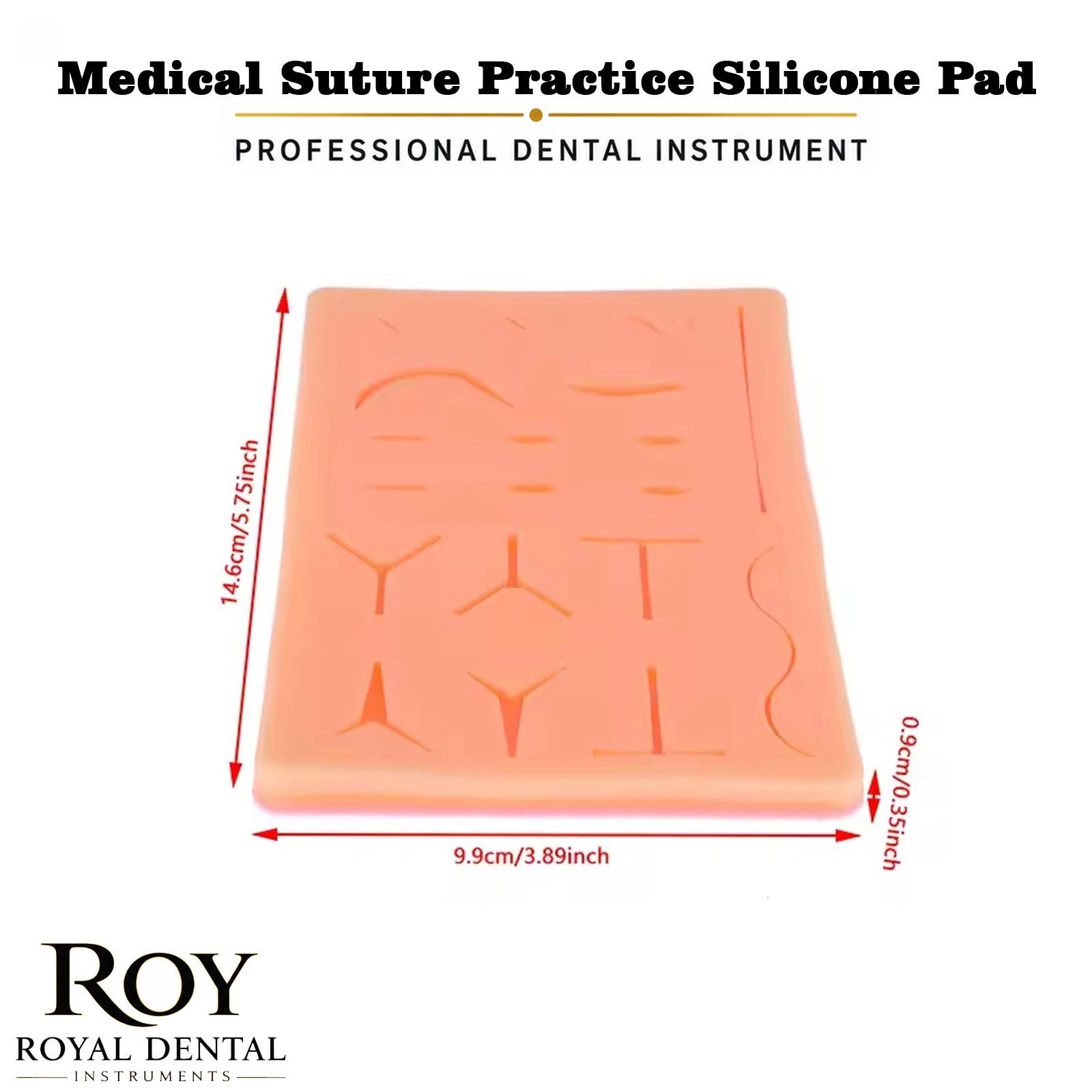 New Medical Skin Suture Practice Silicone Pad Wound Simulated For Training Kit