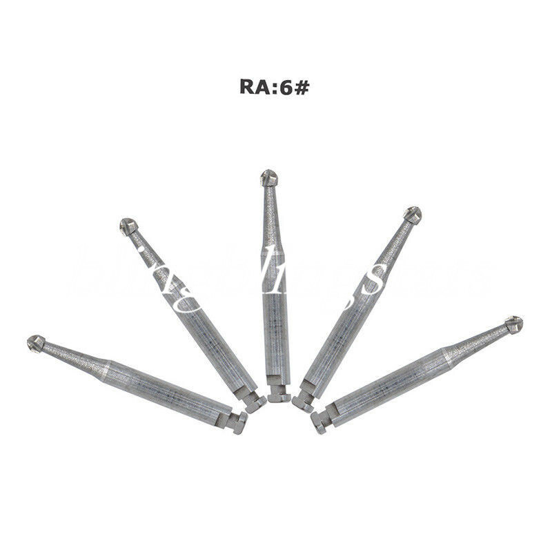 8 Types Dental Round Carbide Bur for Slow Speed Latch Type RA 1# – 8# Burs
