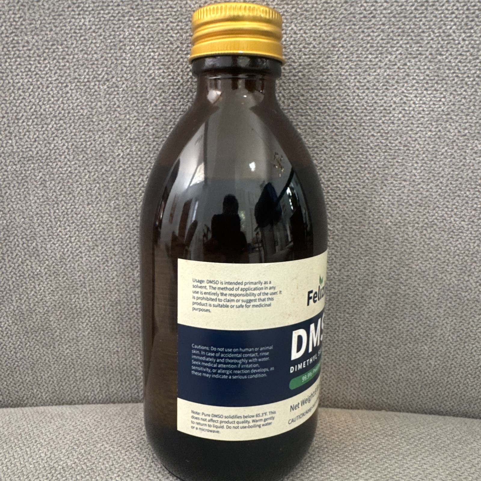 DMSO Liquid 99.9% Pure (Dimethyl Sulfoxide), 8 fl oz, Undiluted, Low Odor,…