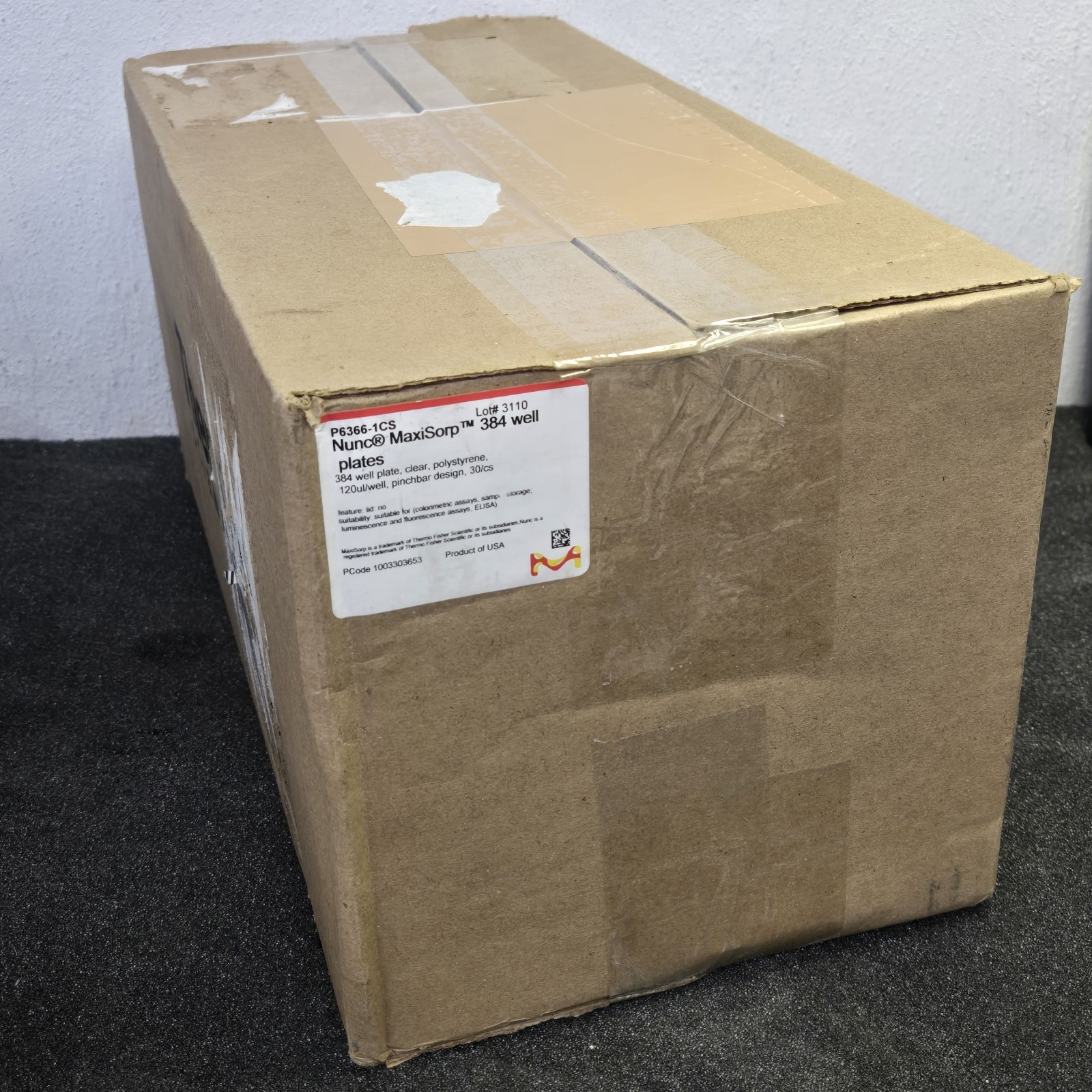 Thermo Scientific Nunc Maxisorp 384-Well Plate 120uL Clear PS Flat-Bottom 464718