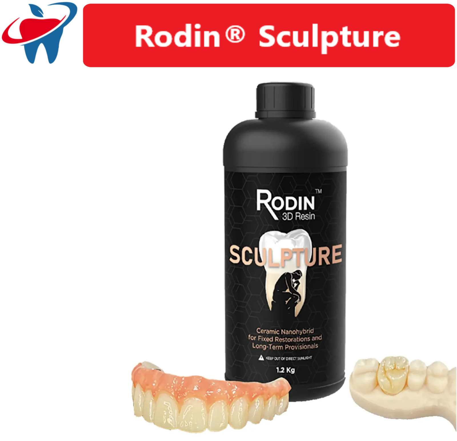 Dental 3D Resin Rodin Sculpture Ceramic, Nanohybrid, Bleach, A1, A2, A3, B1, C2