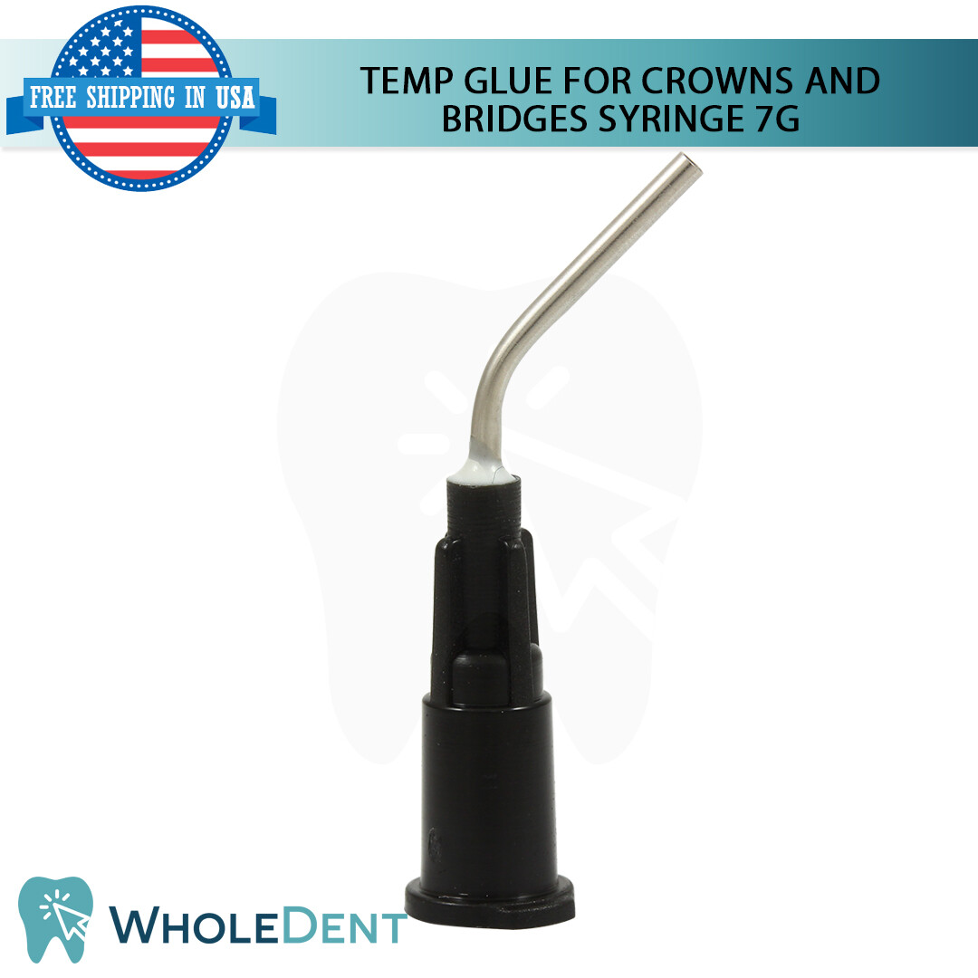 Temp Glue Temporary Cement 7g Crowns Bridges Dental Home Use Emergency First Aid