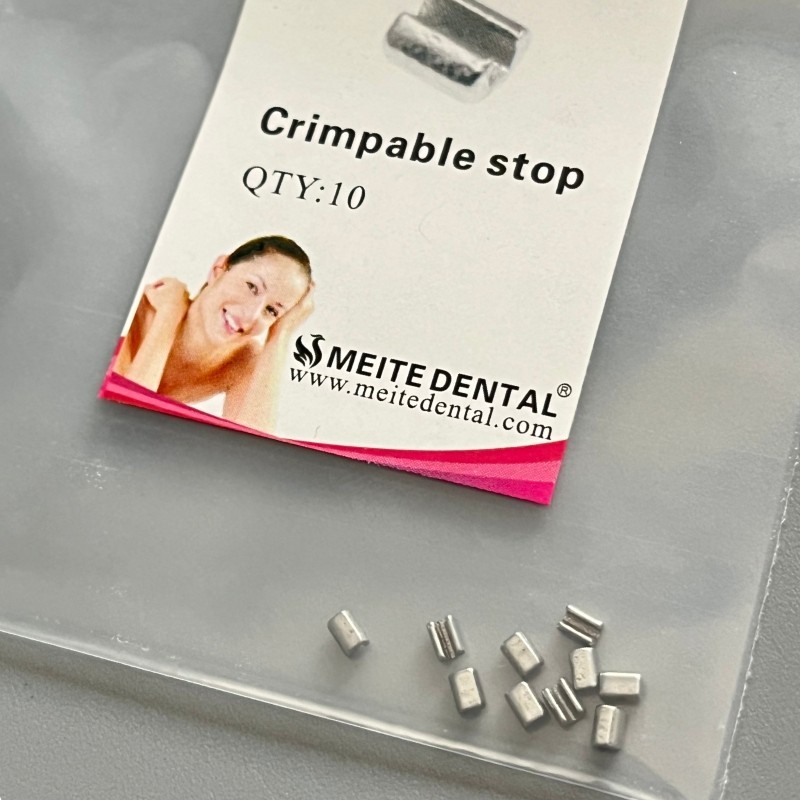 50 Pcs Dental Orthodontic Crimpable Hook Stop Stainless Steel 5 Bags