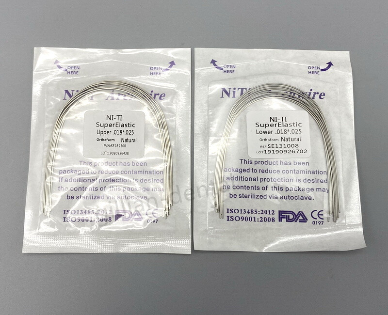 Dental Ortho S.S Super Elastic Niti Arch Wire Natural Form Round/Rectangular