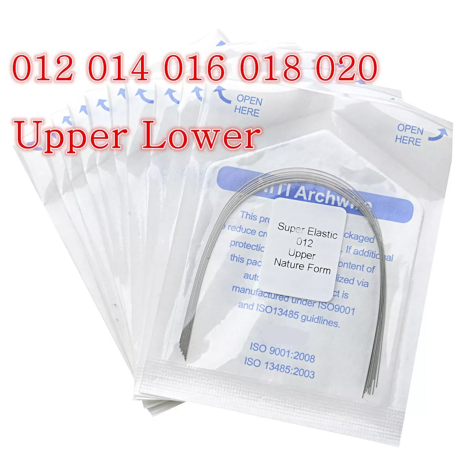 Dental Orthodontic Braces Kit 0.022 Roth Brackets /NiTi Arch Wire /Ligature Ties