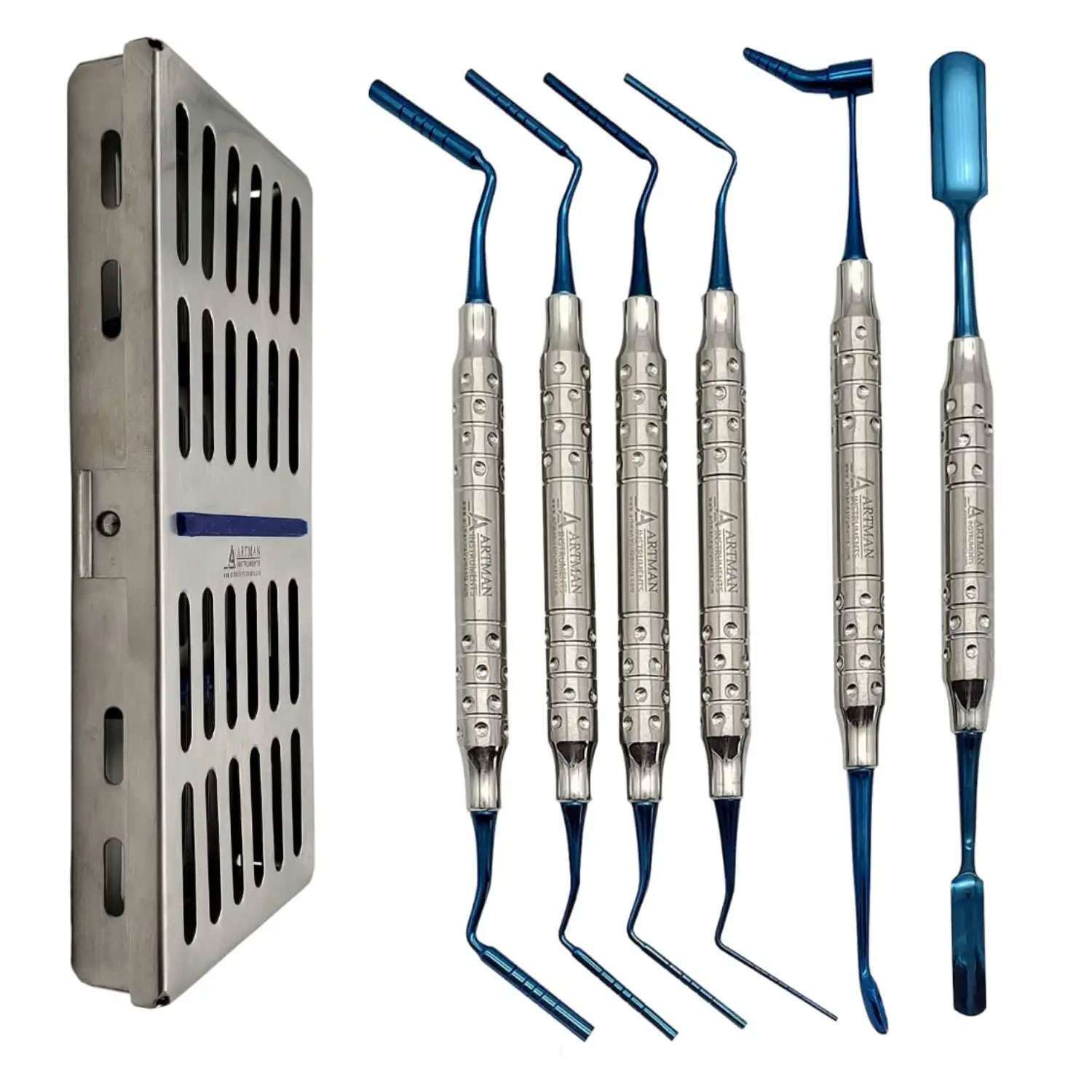 Artman Instruments Implant Bone Graft Carrier Plugger+Packer,Titanium Coated