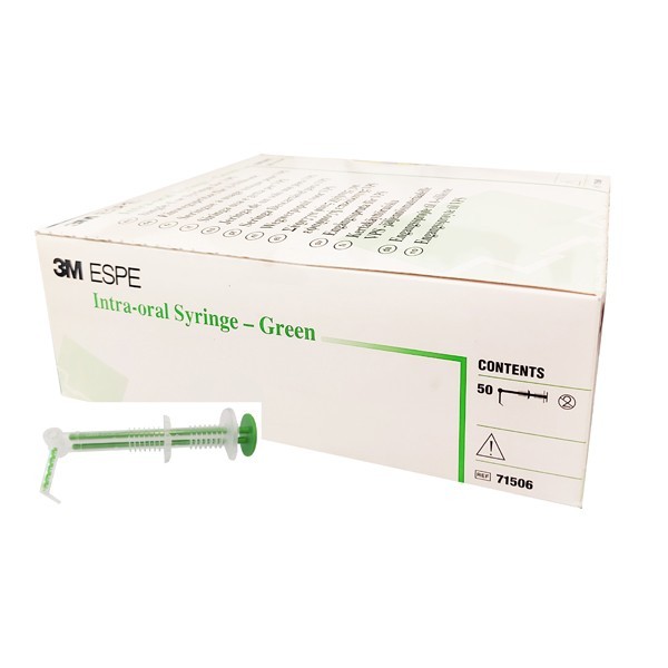 3M ESPE Intra-Oral Syringe, Green, 50 pcs per box (for VPS), 71506