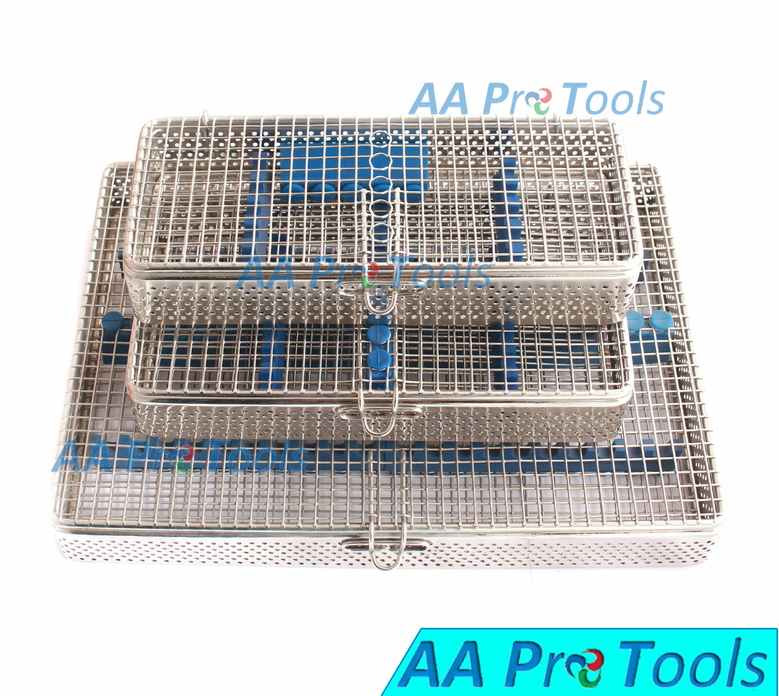 Dental Sterilization Cassette for 5 7 10 20 Pieces MESH Tray Box Stainless-PICK