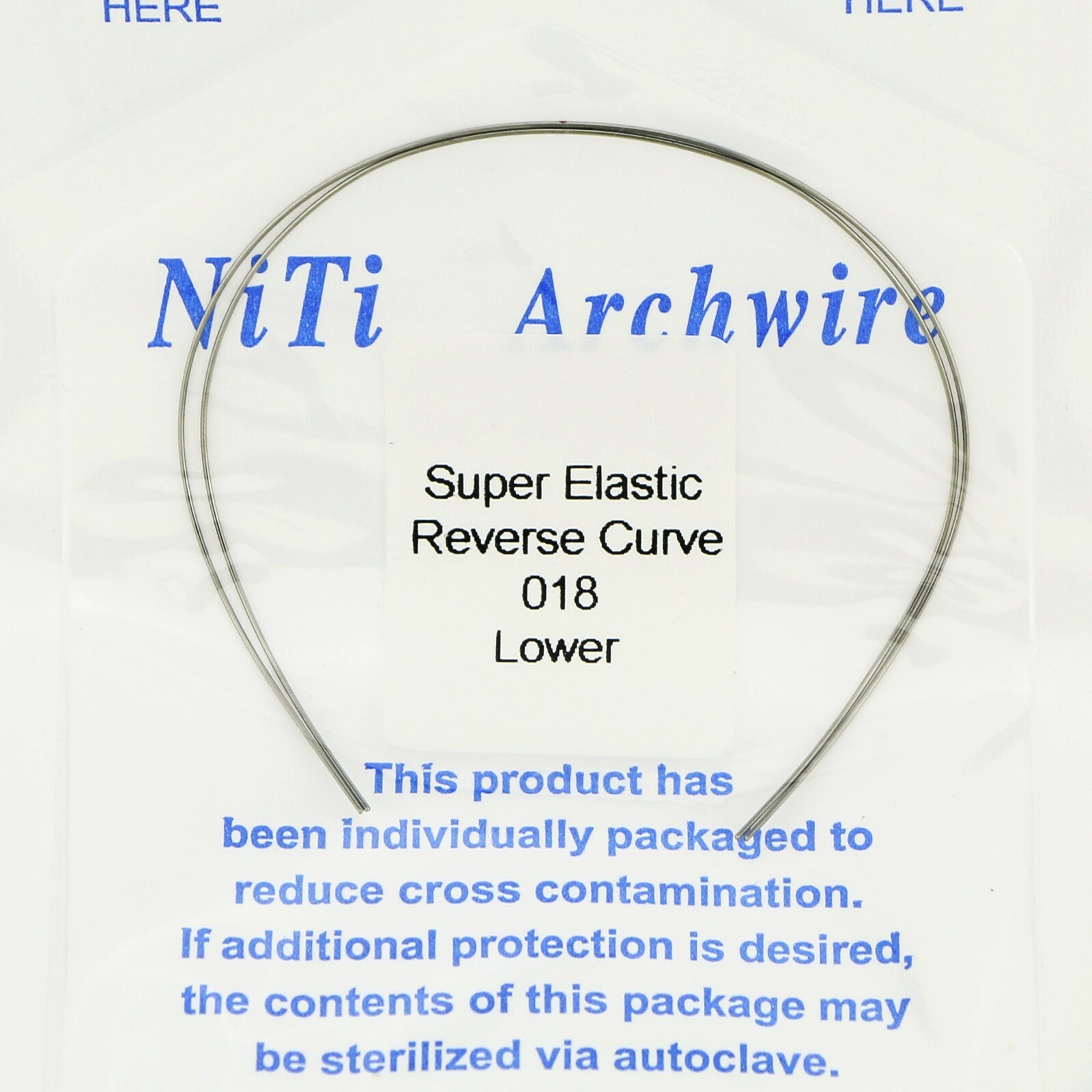US 20 Pcs Dental Orthodontic Reverse Curve Round Niti Arch Wire Upper/Lower