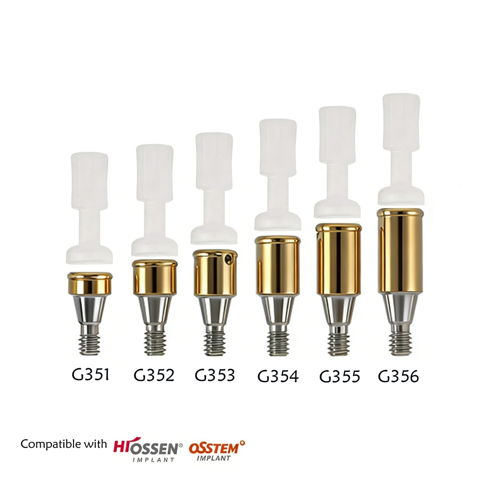 Dental Overdenture Zest Locator Abutment Male Cap for HIOSSEN Osstem M/R Platfor