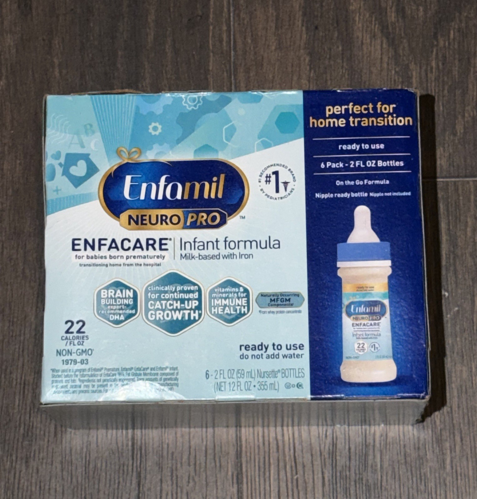 Enfamil NeuroPro ENFACARE Infant Powder Formula | 2 FL Oz 24BOTTLES 4PACK