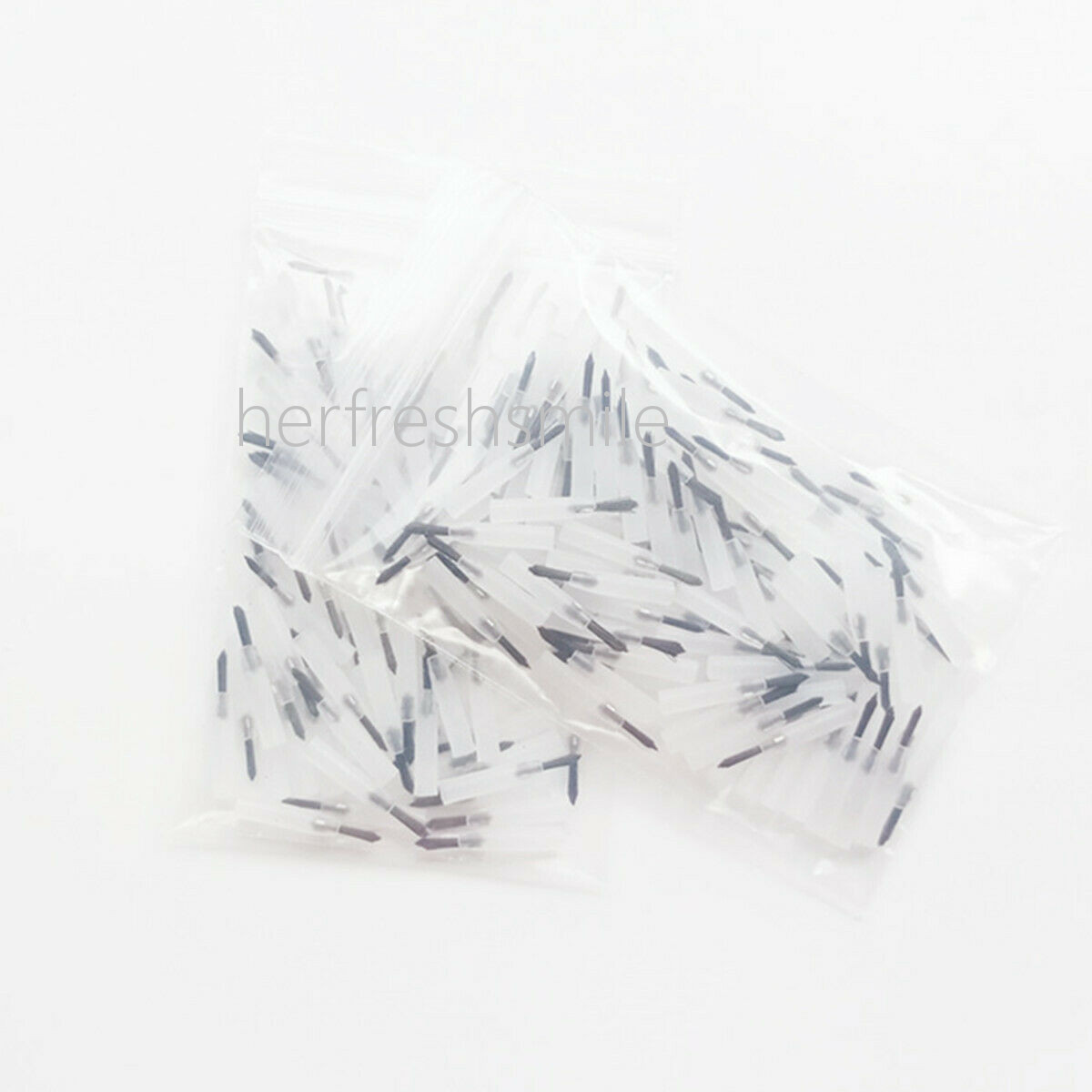 Dental Composite Resin Disposable Applicator Brush Tips Black Large Small Handle