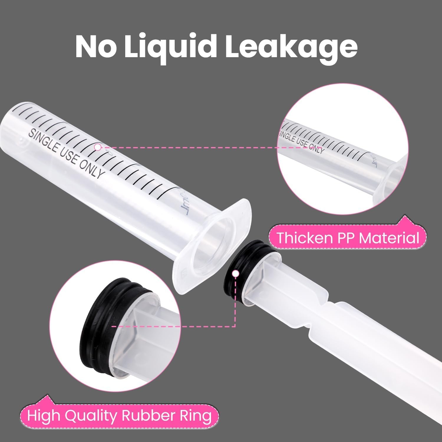 20 PCS 20ml Oral Syringe With Cap,Plastic without Needle for…