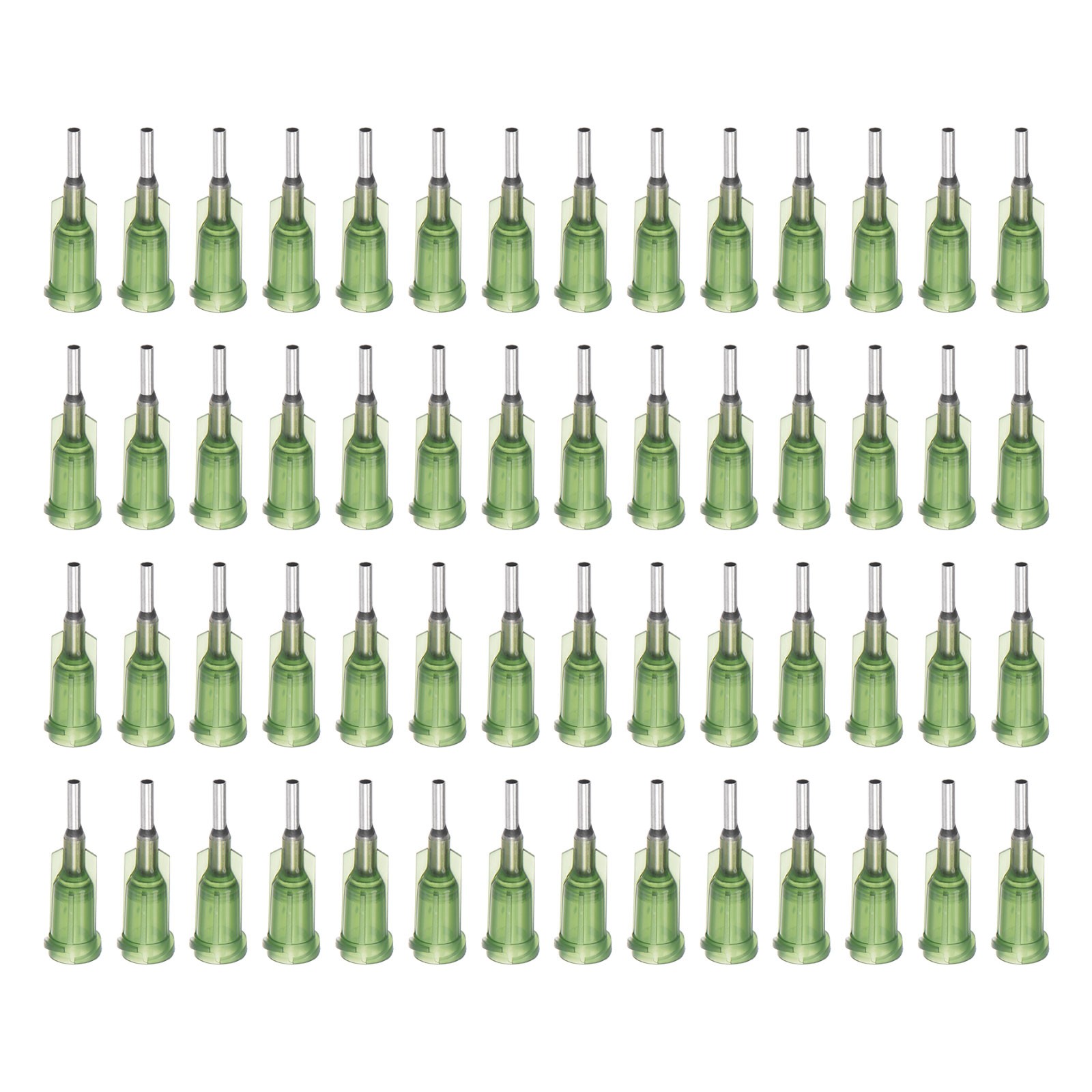 Blunt Tip Dispensing Needle for Liquid Glue Gun, 14G 1/4″, 100 Pcs (Olive)