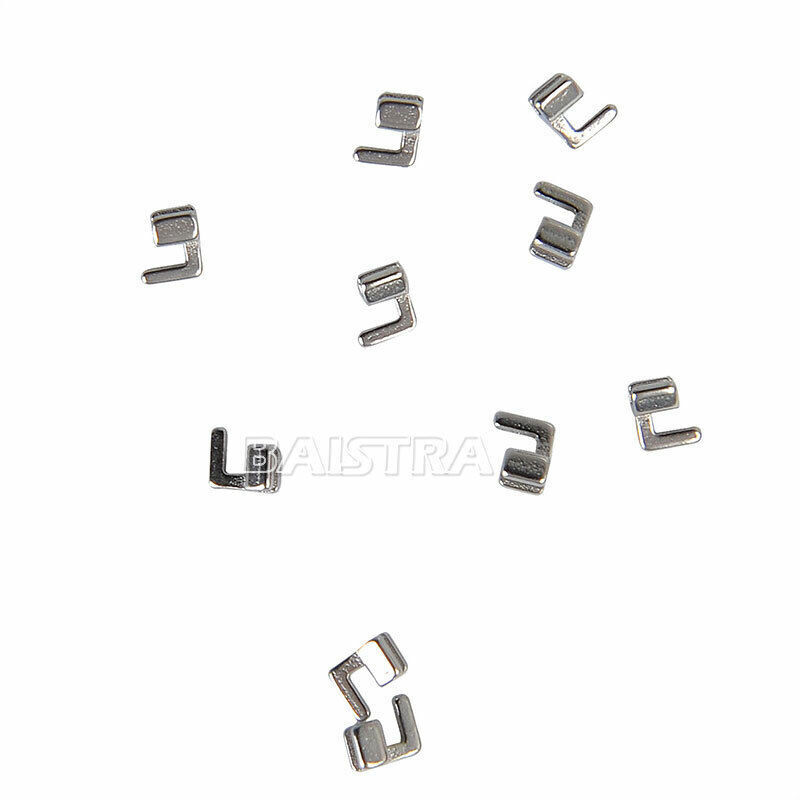 AZDENT Dental Orthodontic Crimpable Hook Stops Type for Arch Wires 10pcs/pack