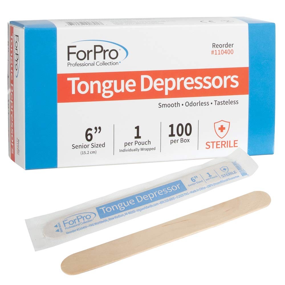 ForPro Professional Collection Senior Tongue X-Large (Pack of 1), Wood