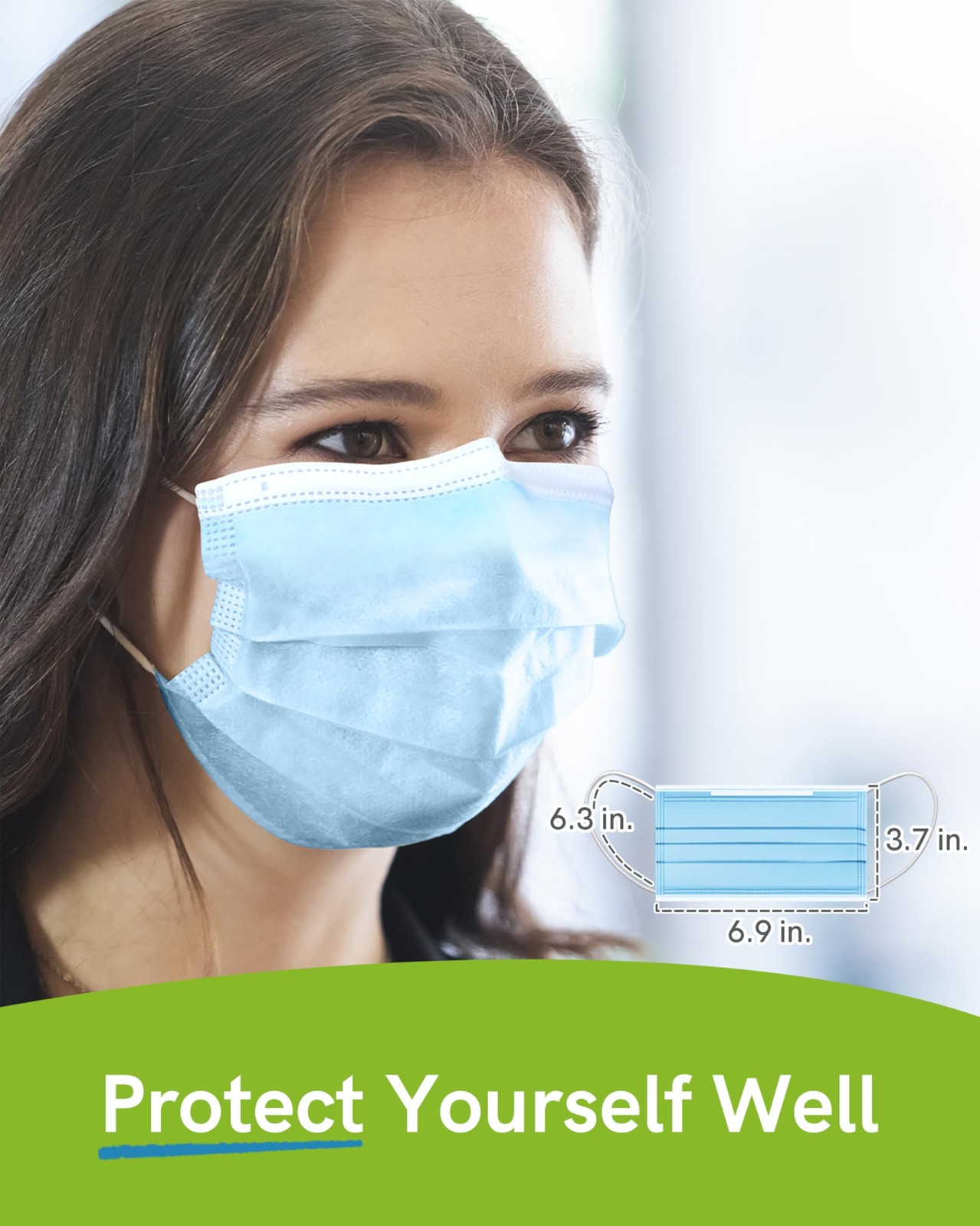 Disposable Face Masks, 3-Ply ASTM Level 3 Medical Grade, Breathable & Comfort…