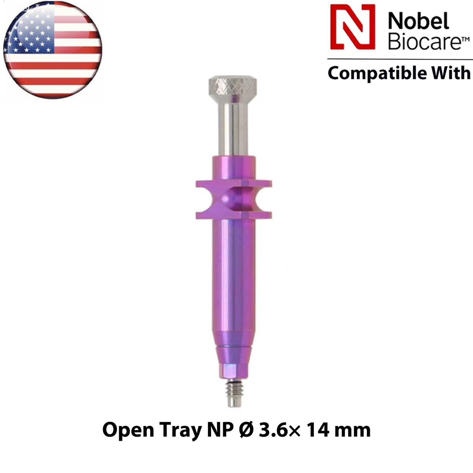 Dental fits Nobel Active NP/RP Impression Transfer Coping Open Close Tray Analog