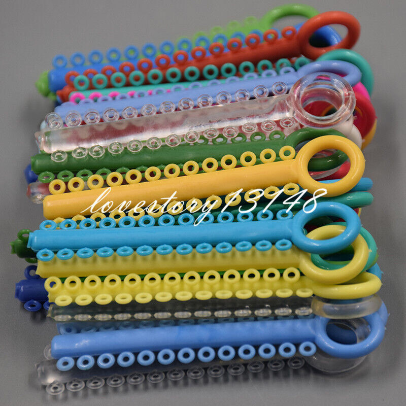 1040Pcs Dental Orthodontic Elastic Braces Rubber Ligature Ties 37Color to Choose