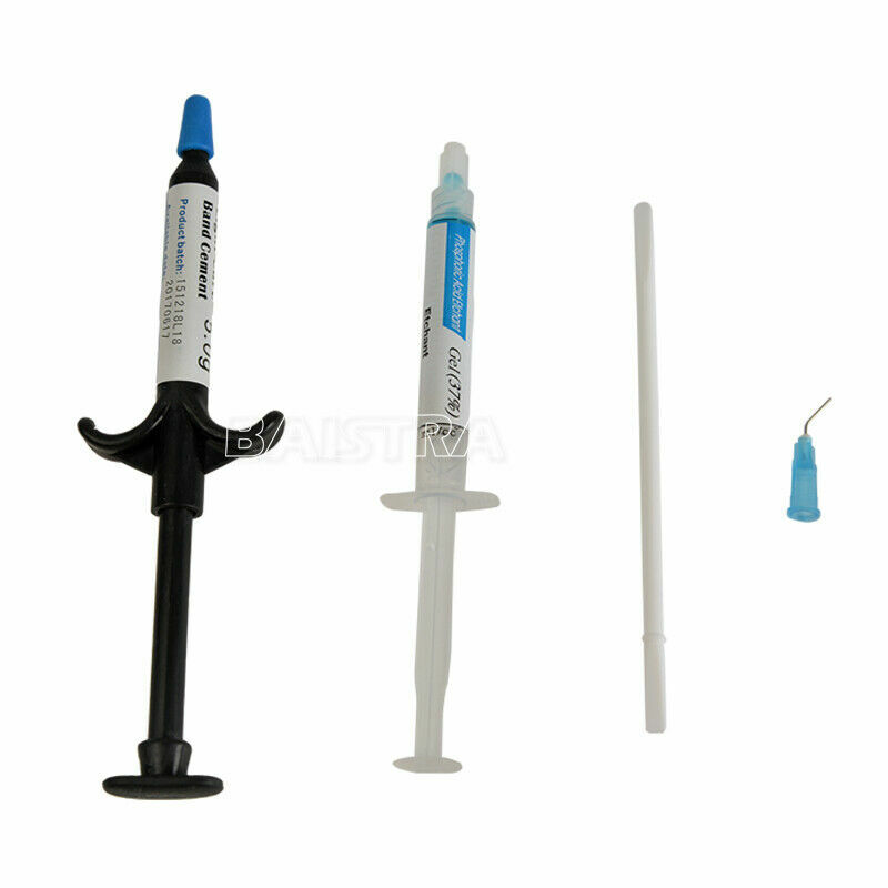 Dental Adhesive No-Mix Bonding/ Ortho Light Cure Resin/ Blue/Green Glue Kit